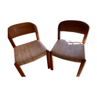 2 chaises danoises en teck 1960