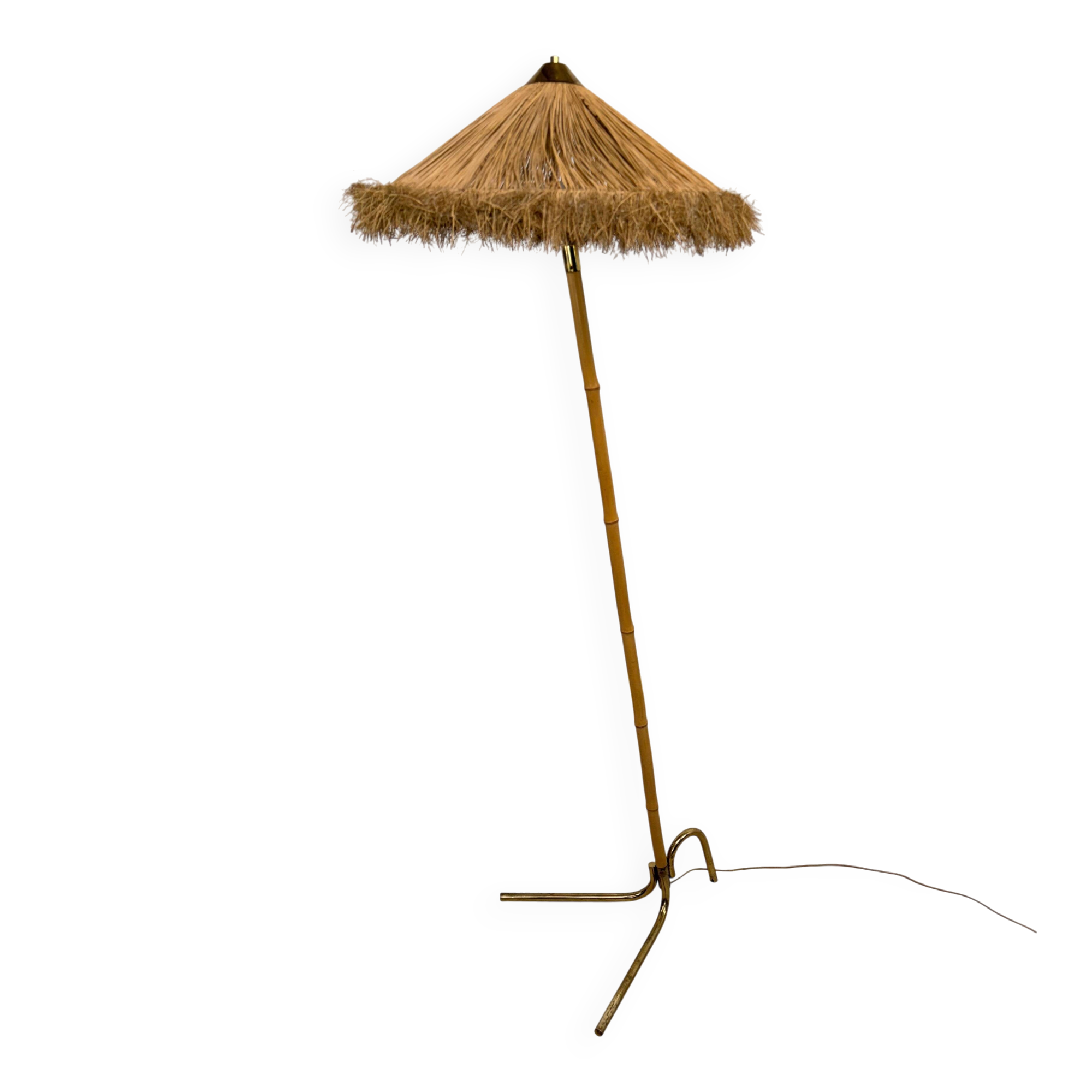 Bamboo floor lamp by Rupert Nikoll (Austria)