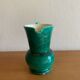 Green glazed ceramic carafe