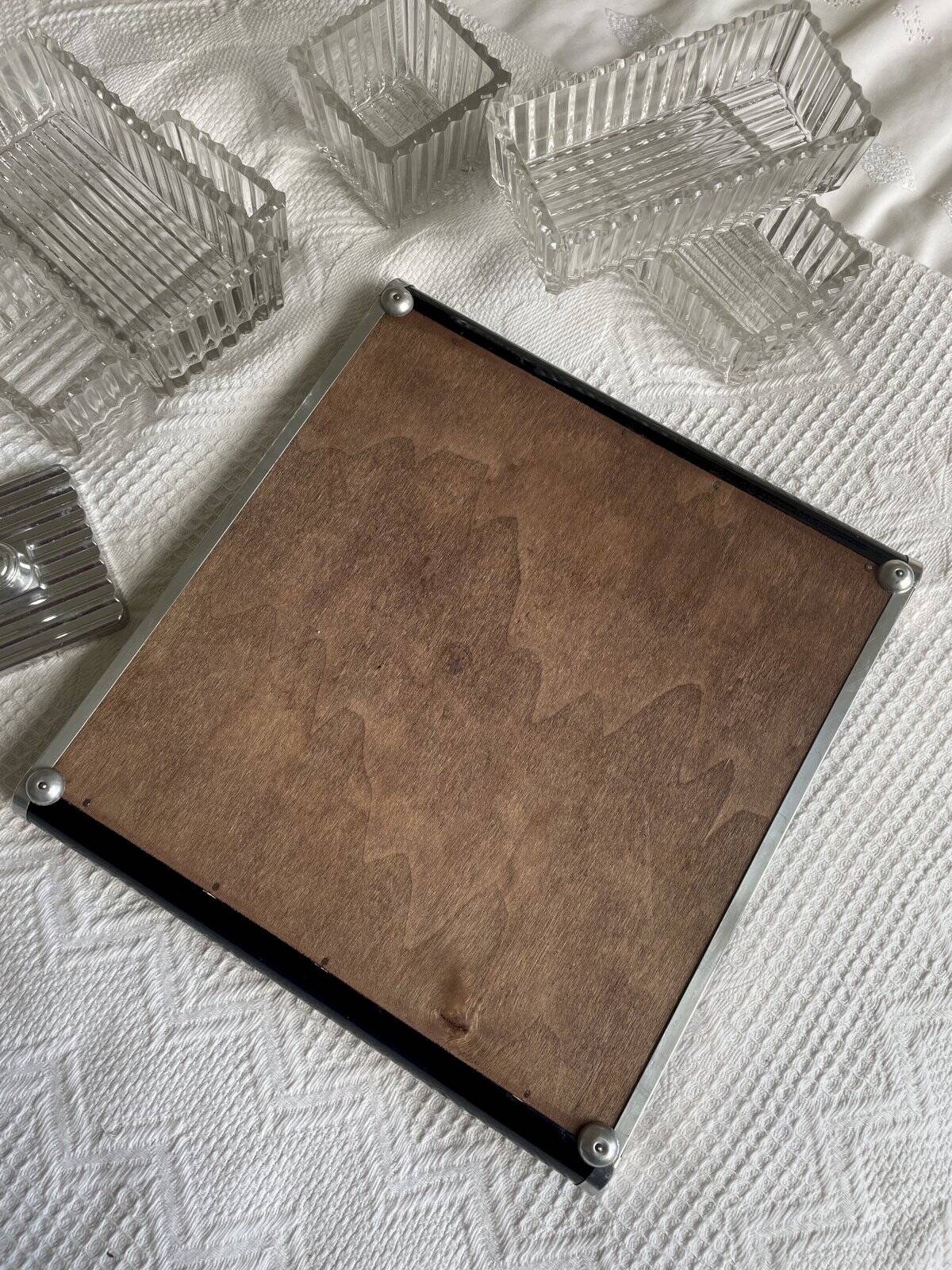 Art Deco mirrored serving tray