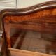 Solid walnut bed with very old walnut burl.