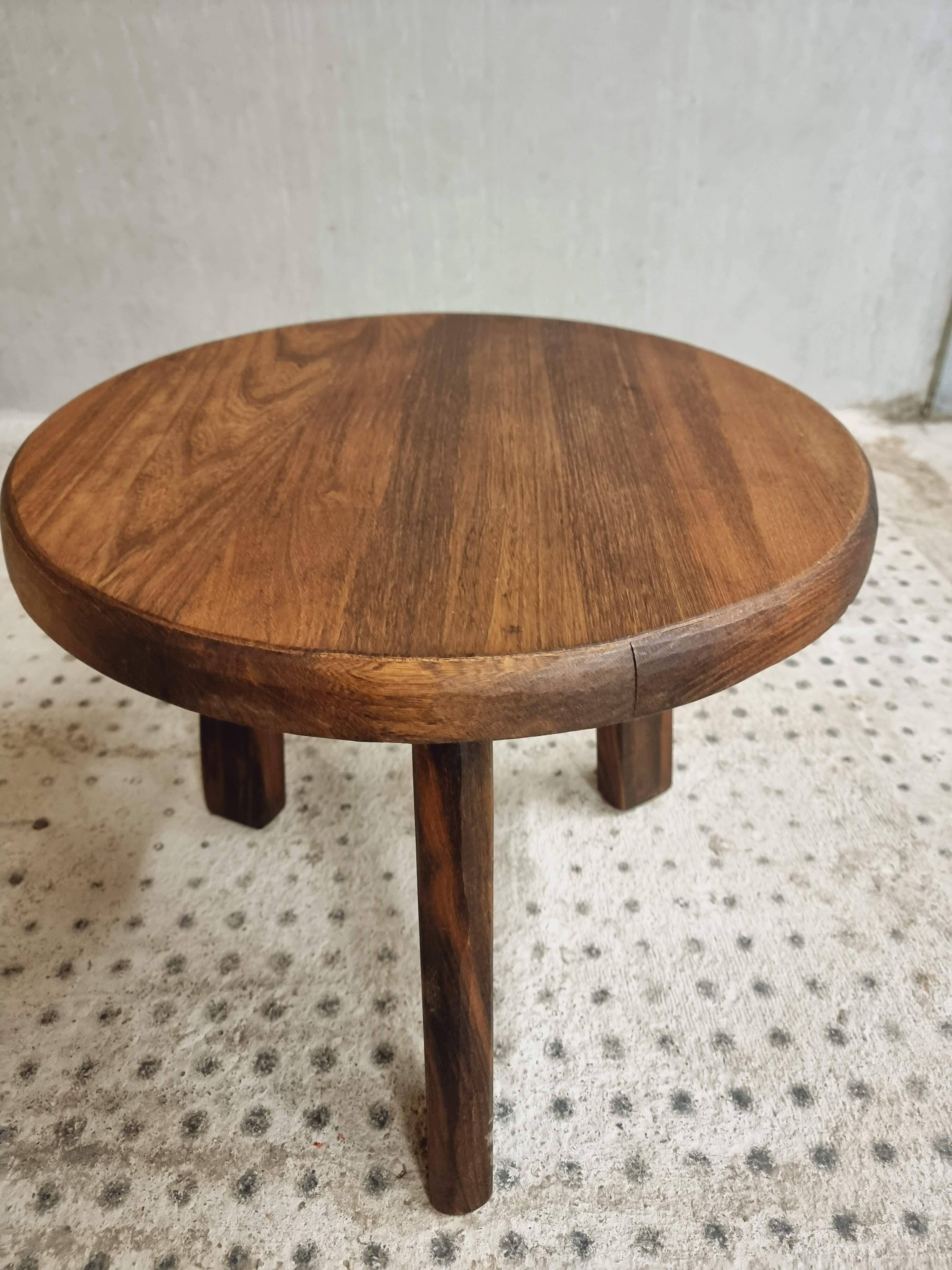 Vintage coffee table brutalist side table plant table 60 cm