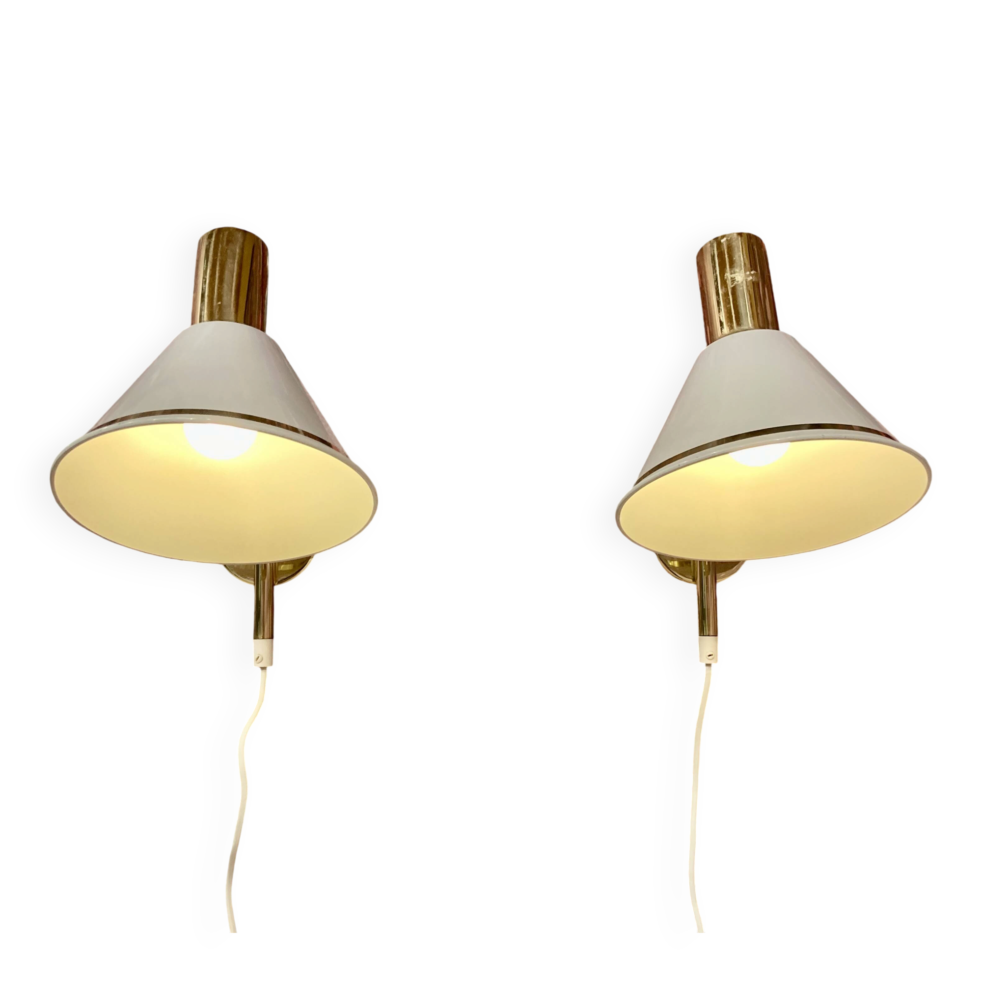 PAIR OF MODULAR WALL LIGHTS DESIGN 1960.