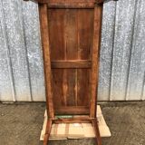 Antique solid cherry farmhouse table with 2 end drawers and 1 pull-out.