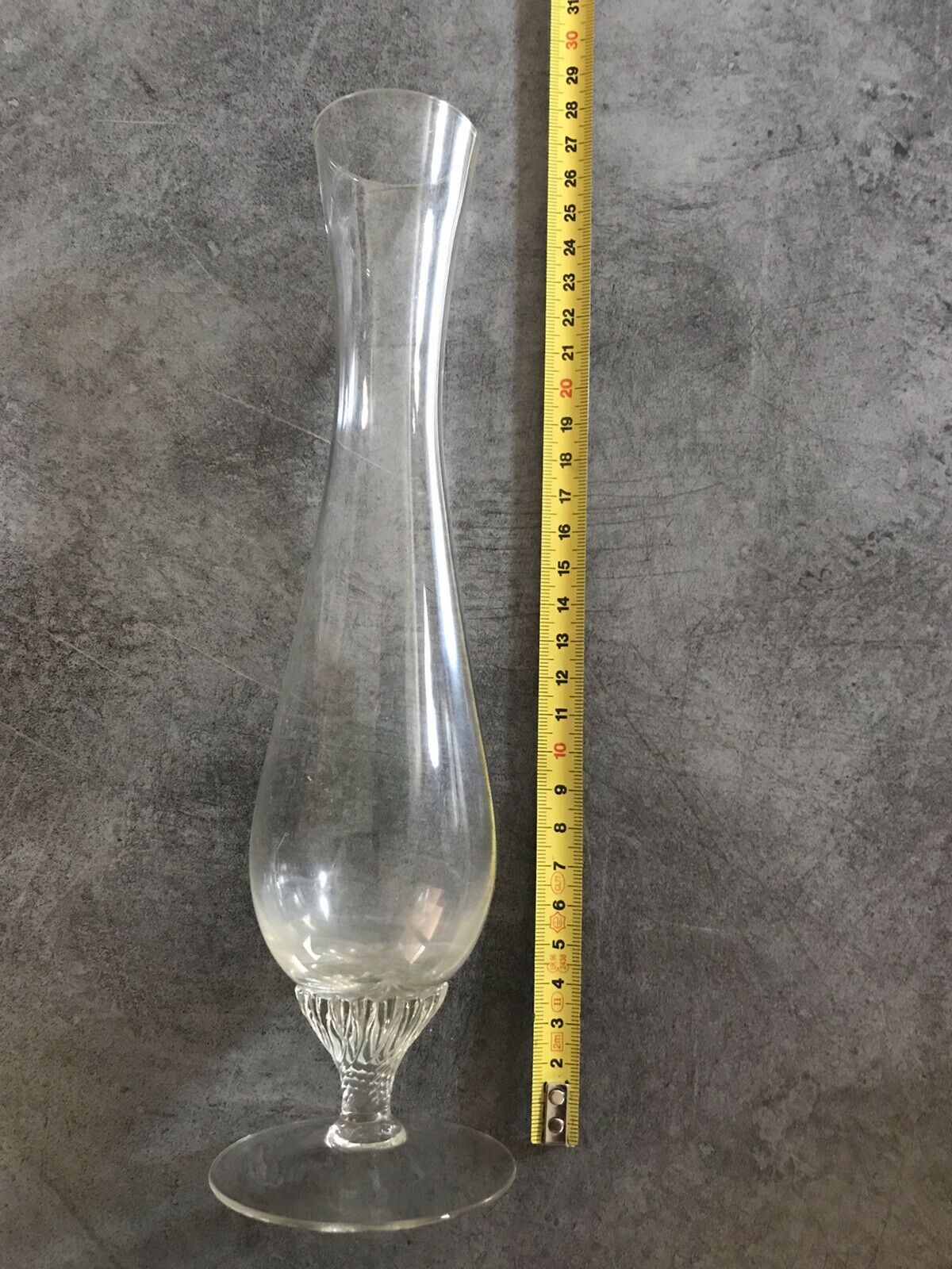 Vintage glass soliflore vase