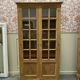 Bibliothèque en chêne - armoire vitrée
