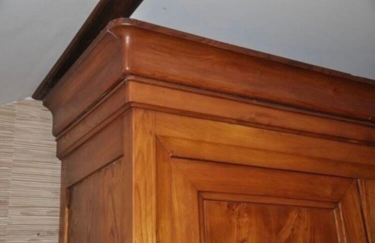 Antique solid oak wardrobe