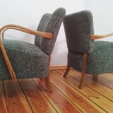 H 237 Armchairs by J. Halabala for Up Závody, Czechoslovakia, 1960s, Set of 2
