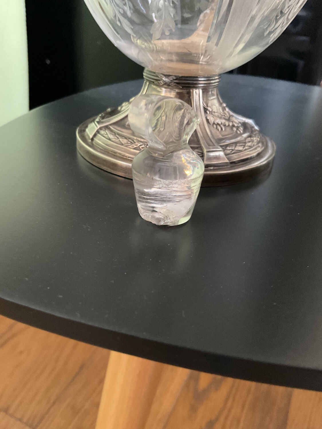 Carafe silver vermeil grapes 🍇