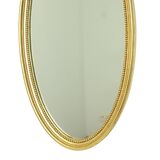 Miroir ovale doré de style Hollywood Regency
