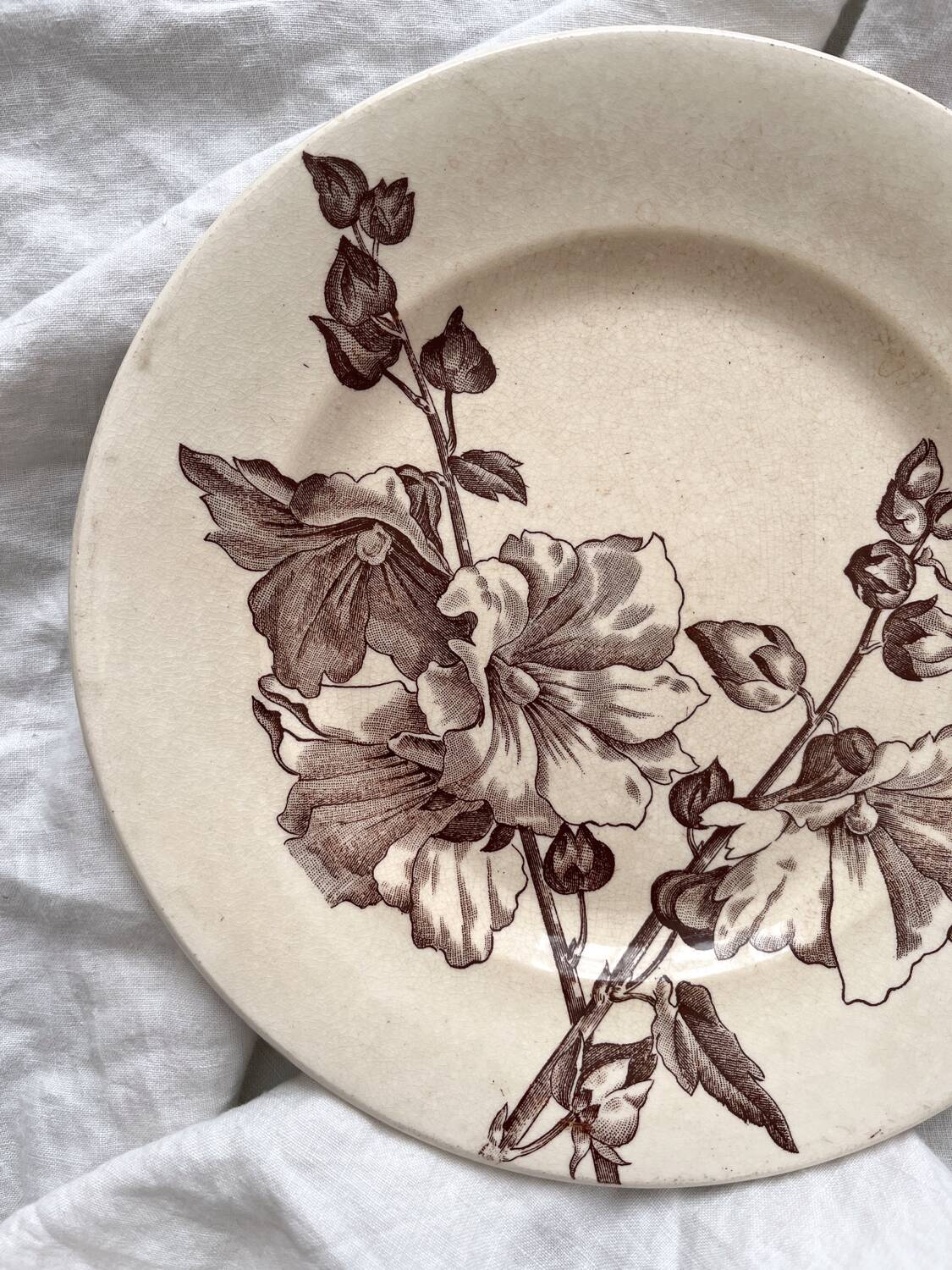 Ironstone dessert plate "Tremières" Salins