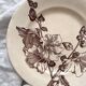 Ironstone dessert plate "Tremières" Salins