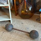 Antique cast iron dumbbell