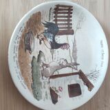 Sarreguemines talking plate Benjamin Rabier