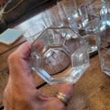 12 octagonal glasses - 80's