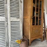 Art Deco oak display case