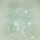 Set of 6 plates in relief glass Michel Angelo