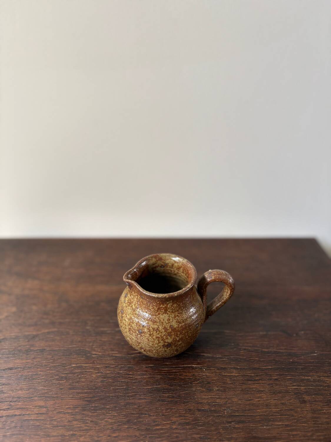 Vintage pyrite stoneware pitcher from the 70s