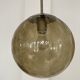 RAAK 1960s amber bubble glass globe pendant light