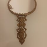Brass hand mirror, 10 cm