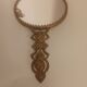 Brass hand mirror, 10 cm