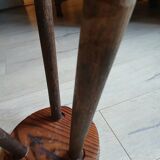 Wooden tripod stool
