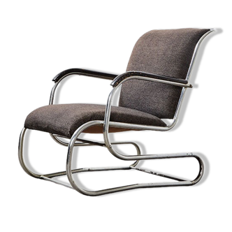 Chaise longue tubulaire par Paul Schuitema pour D3, Pays-Bas 1932