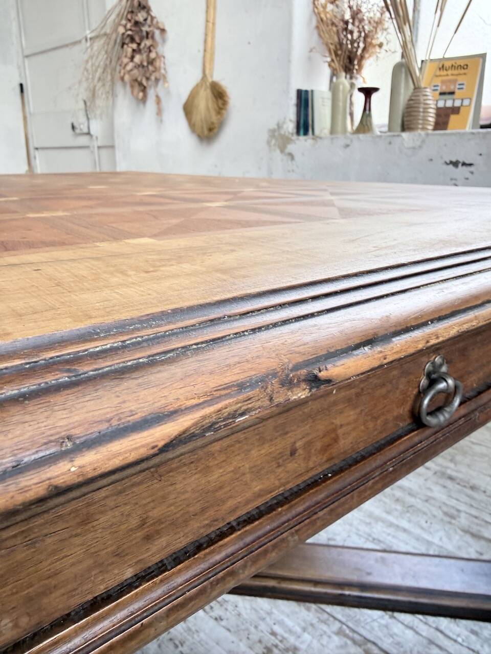 Oak table in Louis XIV style 1900