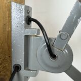 Grey Industrial Scissor Wall Lamp from Elektroinstala, 1960s