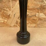 Ancien Vase Soliflore Opaline Noir Made On Germany Vintage #B092