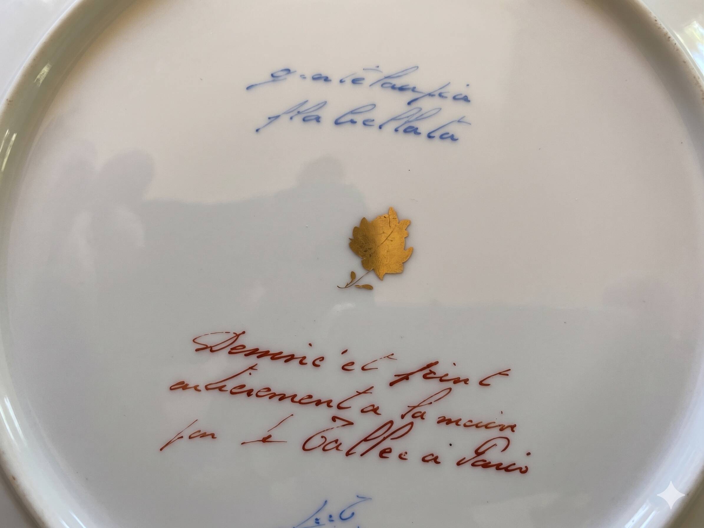 Service de table "Grand Large" Le Tallec Paris – Porcelaine peinte main
