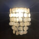 Beautiful pair of mother-of-pearl appliques, 1950, 1960, vintage 25x35cm