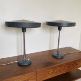 Pair of Timor desk lamps by Louis Kalff