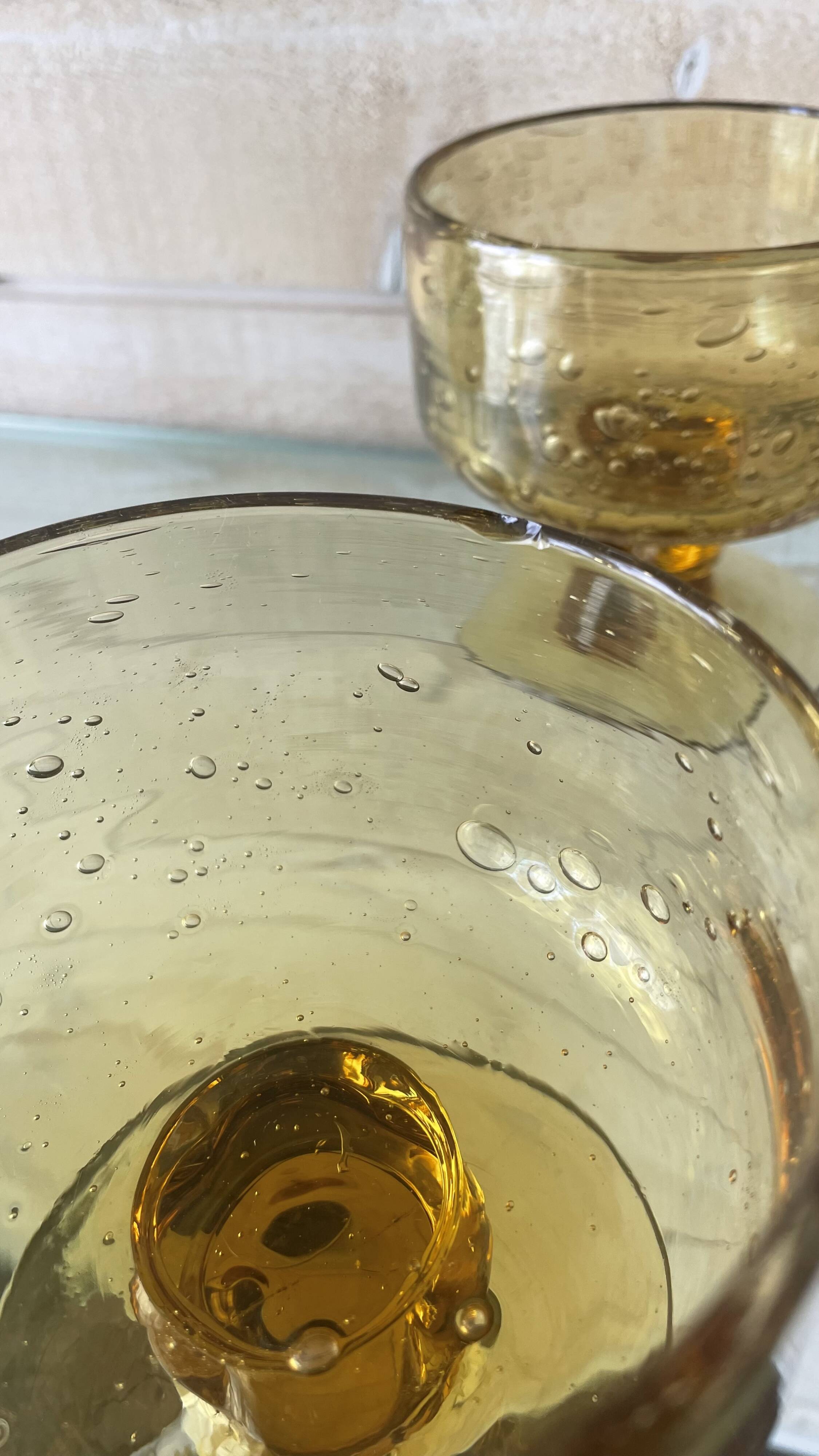 Blown glass Biot cups