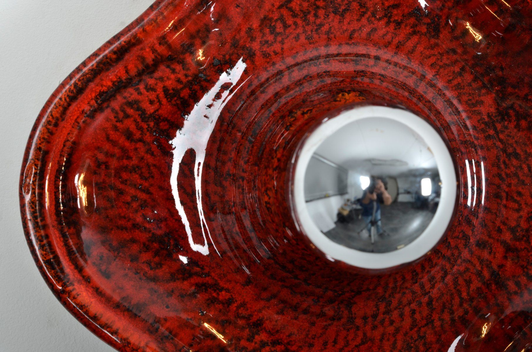 Fat Lava ceramic wall apply from Hustadt Leuchten 1970s