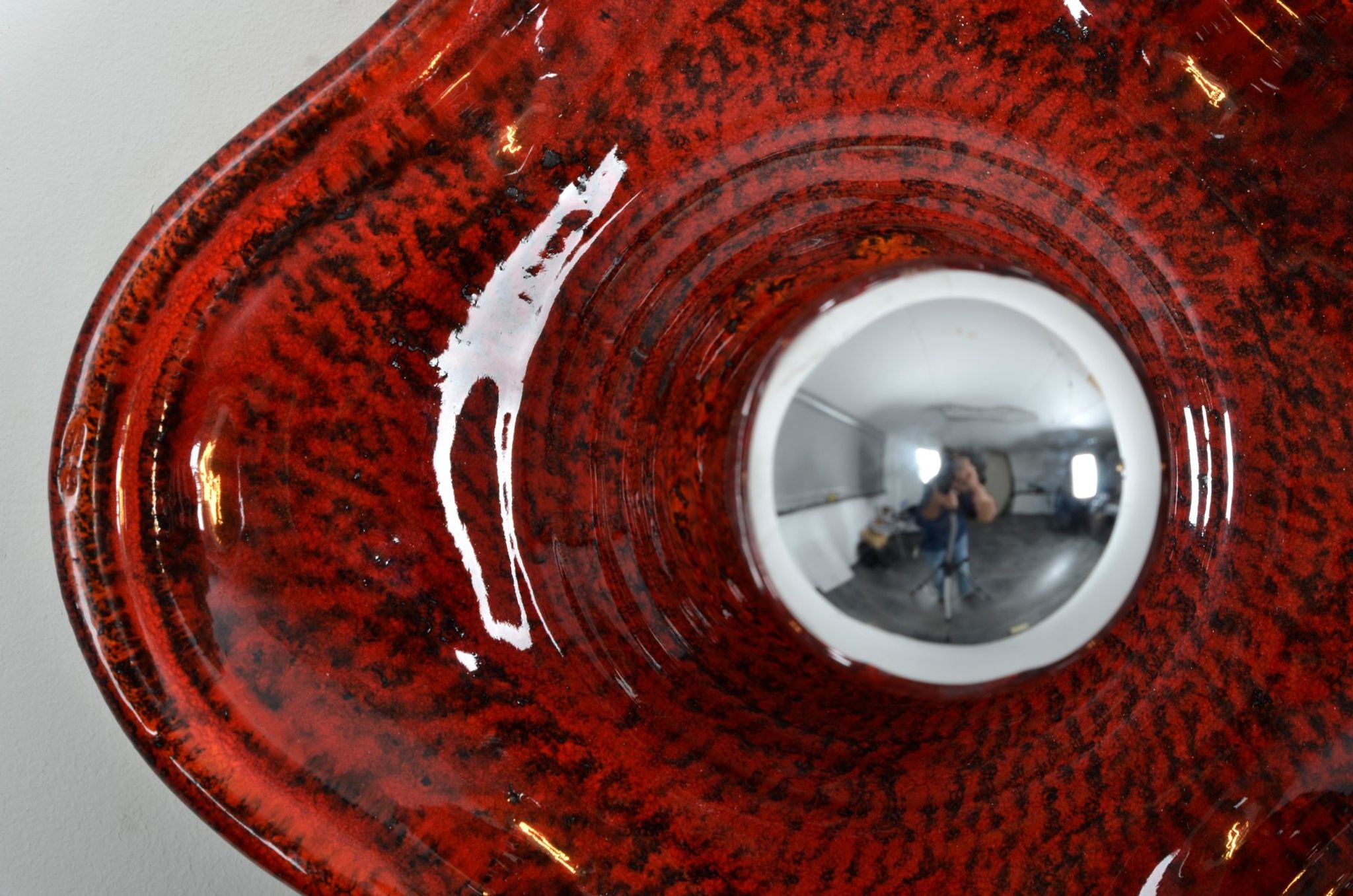 Fat Lava ceramic wall apply from Hustadt Leuchten 1970s