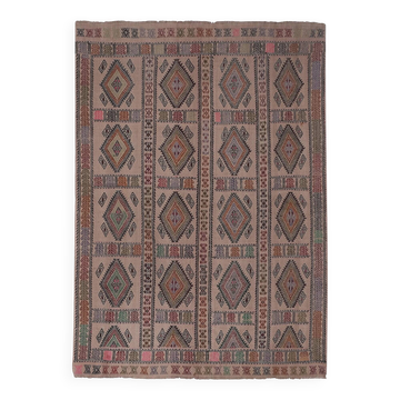 Vintage Turkish kilim handwoven 161x226 cm