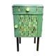 Chevet, art-deco back furniture revisited green and lily root