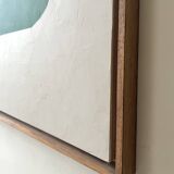 Large contemporary painting Green Forms Audrey Noel dated & signed