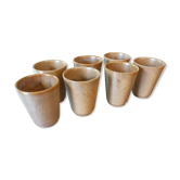 Lot of 7 sandstone cups emailed