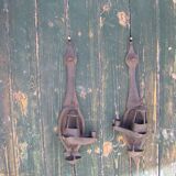 Paire de lampes à huile anciennes
