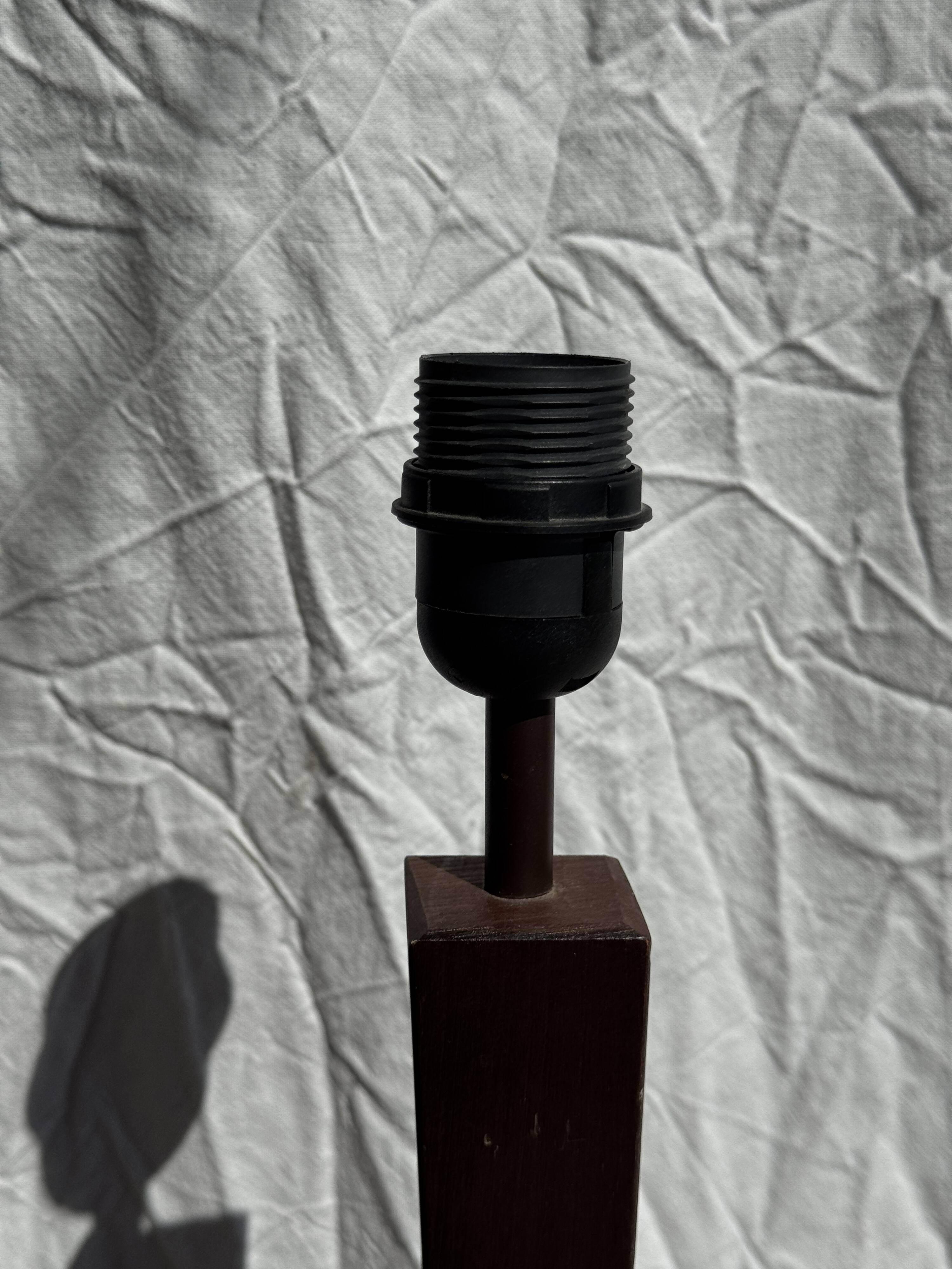 Vintage wooden designer lamp base H43