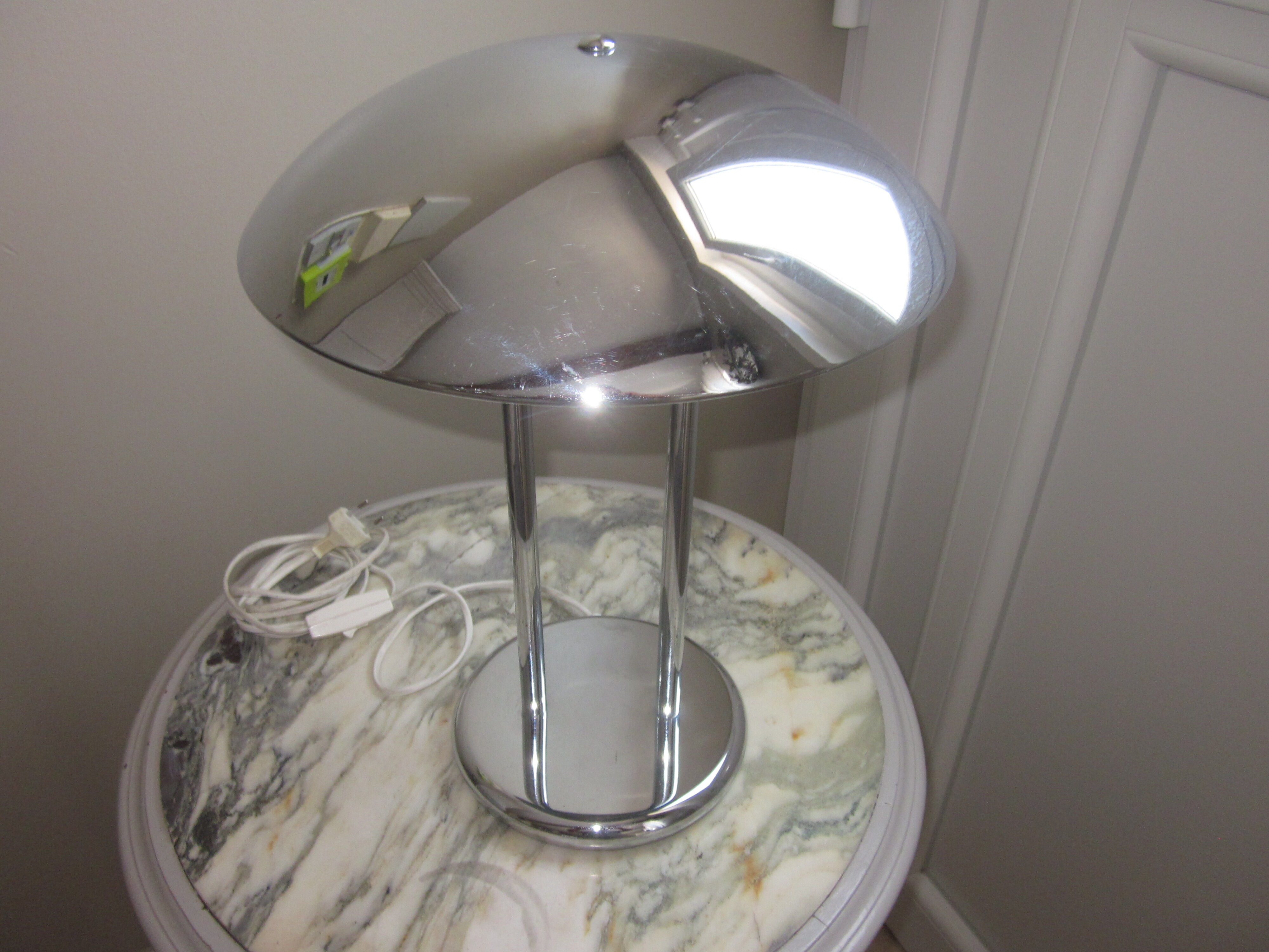 Chrome desk lamp