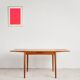 Extendable teak table by Poul Hundevad, Denmark