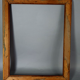 Old frame original gilded stucco wood 58x46 foliage 50x38 cm SB