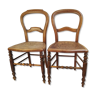 Paire de chaises anciennes bois