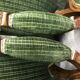 Pair of armchairs Louis XVI green convertibles
