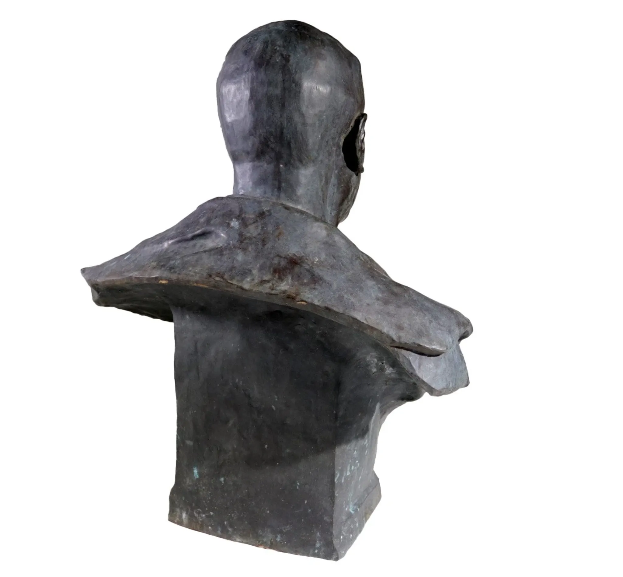 Bronze bust of a gentleman with knighthood order – Frantz Vermeylen, 1921