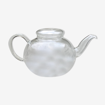 Antique blown glass teapot