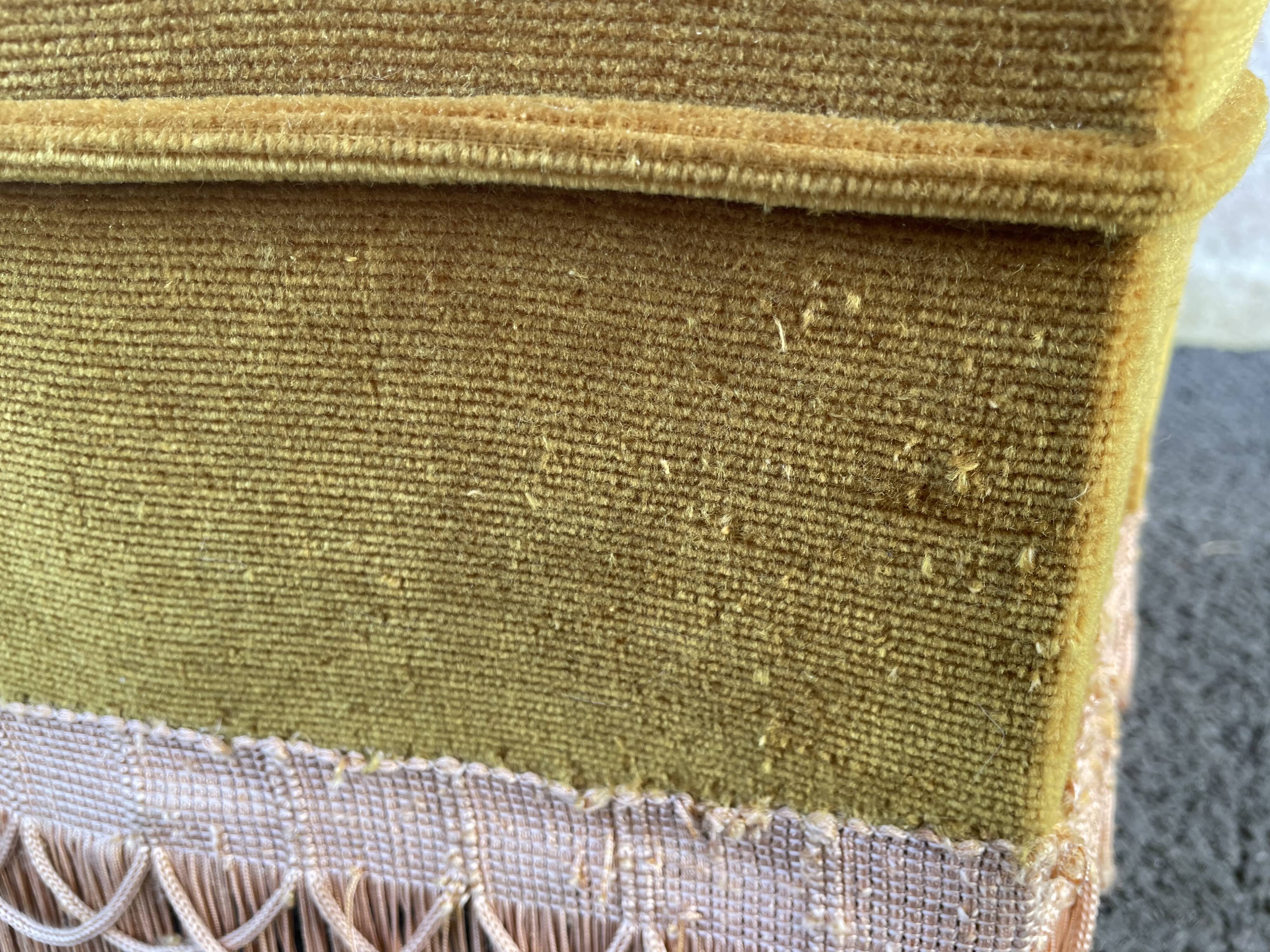 Padded golden yellow velvet toad